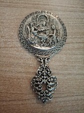 Ancien Miroir Face à Main TBE