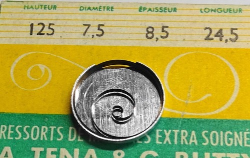 Ressort barillet montre - montre, mp