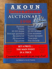 Livre Akoun International Enchère auction ART 1998