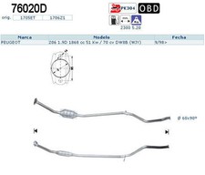 Pot catalytique Peugeot 206