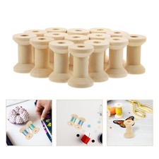  100 pièces porte-fil en bois porte-fil à tricoter distributeur de fil bobines
