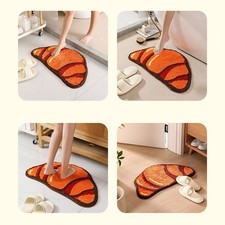 Tapis en Croissant Roulant Peluche Tapis Touffeté 27,6” X 15,7” Dimension p