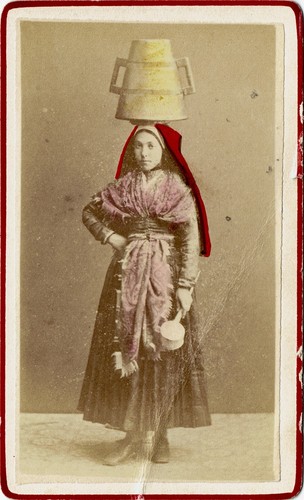 Cdv circa 1870 femme des - cdv,