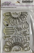 clear stamps tampon transparent  Sunny Flowers marque stampendous