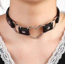 collier sexy femme en cuir PU