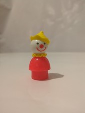 Figurines clown vintage Fisher Price Little People train de cirque