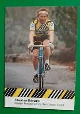 CYCLISME carte cycliste CHARLES BERARD équipe RENAULT elf GITANE 1983