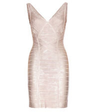Neuf Herve Leger Briar Rose or