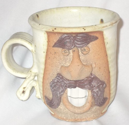 Decorative pottery mug - decorative,