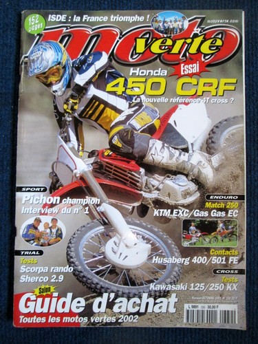 Moto verte 330 essai honda - essai, 450