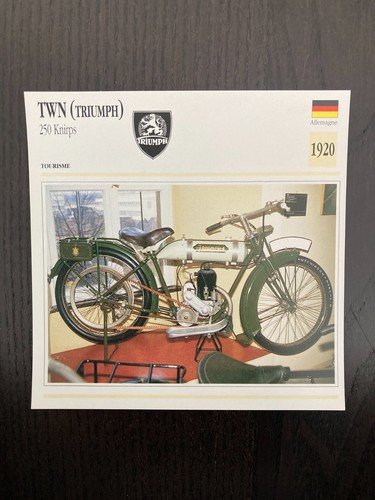 Carte fiche moto collection - carte,