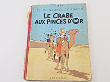 BD TINTIN Le Crabe aux Pinces d'or Hergé Edition Casterman B5 de 1951
