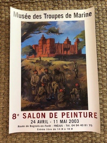 Affiche militaire coloniale - affiche,
