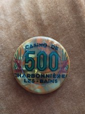 Jeton De 500 Anciens  Francs Casino de Charbonnières  Les Bains