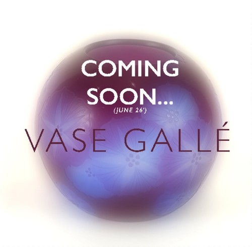 Gallé vase boule original - gallé,,