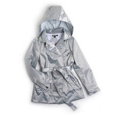 B - Magnifique Imper Trench Gris Argenté Lazy Day Modèle Nizoo  Ooxoo T 5 ans 