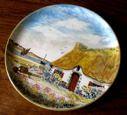 Assiette faïence quimper - assiette,