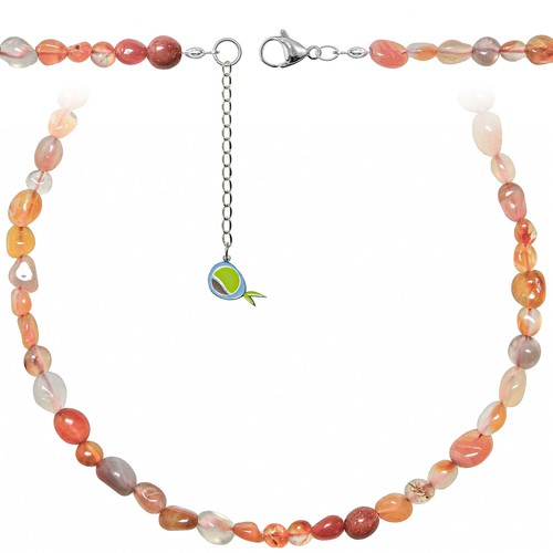 Collier cornaline perles - cornaline,