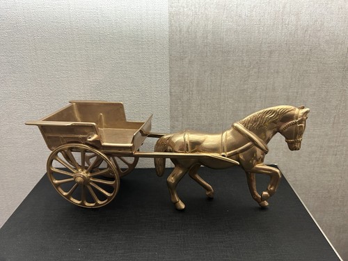Cheval charrette laiton - et,