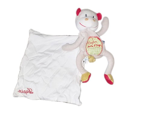 Doudou singe blanc - doudou,