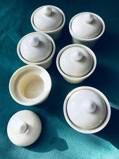 6 VERRINE COCOTTE  MINIATURE PORCELAINE /APERITIF COCKTAIL TAPAS DESSERT