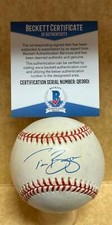 TIM BOGAR METS/DODGERS SIGNED AUTOGRAPHED N.L. BASEBALL BECKETT Q63901