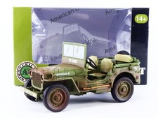 AMERICAN DIORAMA 1/18 - JEEP WILLYS US ARMY DIRTY VERSION - 1944 77404A