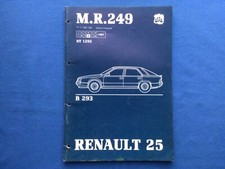 Manuel de réparation mécanique R25 V6 injection origine Renault