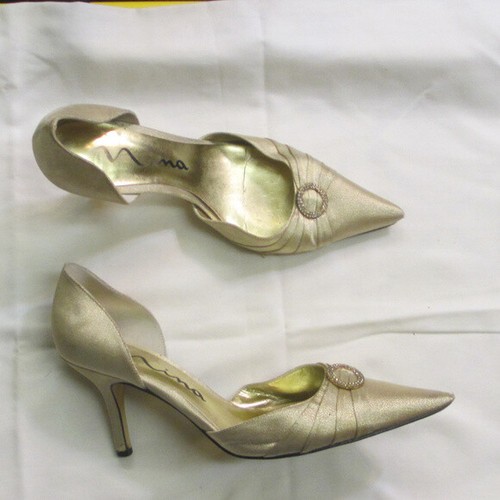 Nina metallic gold - , d'orsay