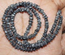 Perles noires diamant naturel