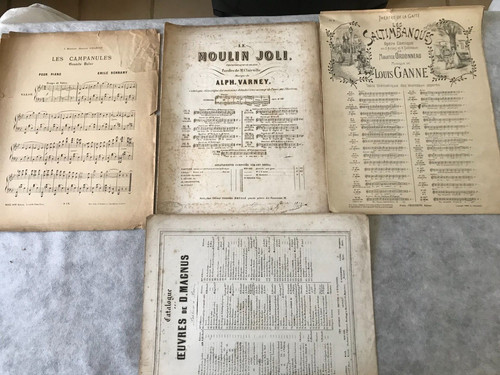 Partitions ancienne piano - ,