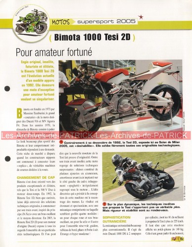 Bimota 1000 tesi modèle - bimota, 2d