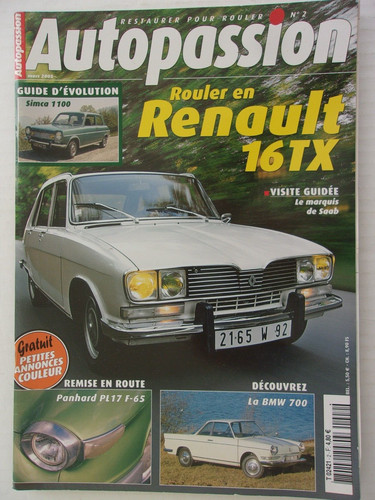 Autopassion n 2 de - ",