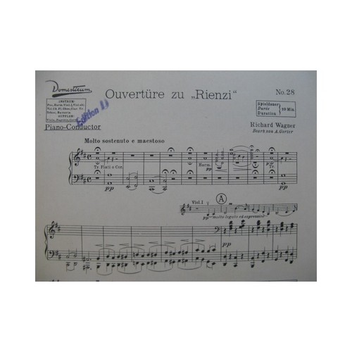 Wagner richard rienzi - richard,