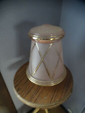 LUMINAIRE SUSPENSION DIABOLO LAMPE STYLE CLICHY ROSE ANNEE 50-60 DESIGN APPLIQUE