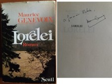 C1 Maurice GENEVOIX LORELEI 1978 Envoi DEDICACE SIGNED Allemagne OFFENBACH MAIN