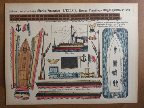 Maquette papier marine bateau - papier,