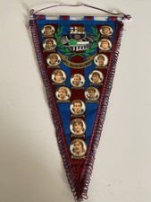 FC Barcelona grand fanion vintage football banderin pennant wimpel 46cm