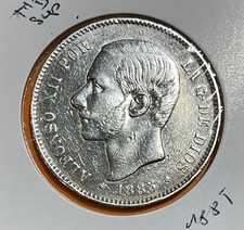 Espagne 5 Pesetas 1885 Alfonso