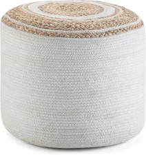 Serena round braided - round, pouf