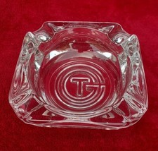 CENDRIER VERRE COMPAGNIE GÉNÉRALE TRANSATLANTIQUE CGT PAQUEBOT France Cristalin 