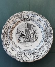 Assiette parlante - Porcelaine
