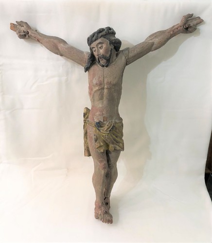 Xviième christ bois sculpté - xviième,