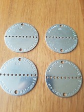 12 plaques matricule d’identité vierge Marine armée française Indochine /Algérie