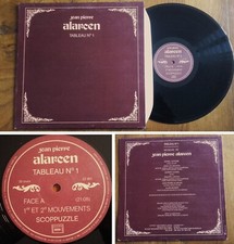 DISQUE VINYLE LP 33t RPM 12" Jean-Pierre ALARCEN « Tableau N°1 » FRANCE 1979