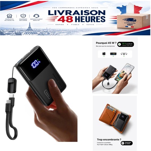 Iniu batterie externe 10000mah - iniu,