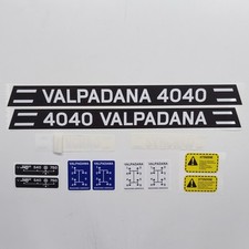 Kit Autocollants de Remplacement Compatible Valpadana 4040 Tracteur Stickers