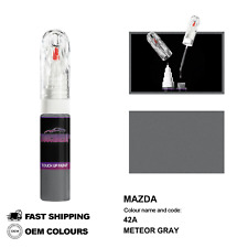 POUR MAZDA METEOR GRAY 42A Kit de fixation pinceau stylo peinture retouche Sc...