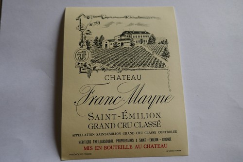étiquette ancienne vin - étiquette,