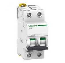 Schneider Electric Disjoncteur Magnéto-thermique 20A 2P iC60H 10kA A9F89220